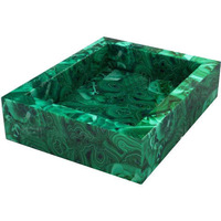 Ensemble d'accessoires de salle de bain en malachite moderne, écologique et exquis, ensemble unique de sept pièces, distributeur de savon, porte-brosse à dents, Agra