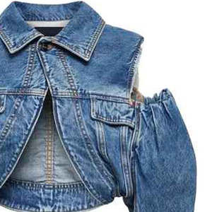 Prix de gros Logo personnalisé Marque & Casual Streetwear Denim Jeans Femmes Vestes 2025 Style Denim Veste Pour Dames Prix pas cher - Product Image 6