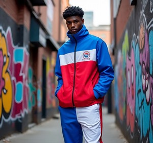 Personalizar venta al por mayor baloncesto Top Jersey bordado personalizado Impresión digital chaqueta deportiva hombre personalizado baloncesto chándal - Product Image 3