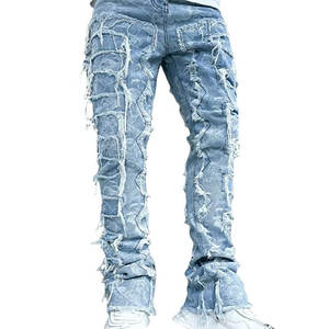 Pantalon empilé pour homme de haute qualité, taille élastique, toile légère, respirant, séchage rapide, décontracté, taille mi-haute, coupe droite - Product Image 5