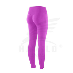 Leggings de fitness personnalisés pour femmes pantalon imprimé sans couture extensible taille élastique solide quantité minimale de commande bas XL XXL tailles en vente en ligne - Product Image 3