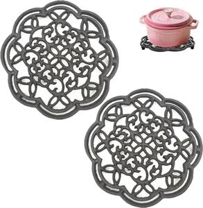 Stainless Steel Wire <b>Trivet</b> Heat Resistant Non Slip Durable Kitchen Tabletop Hot Pad Modern Cooking Countertop Multipurpose Use - Product Image 2