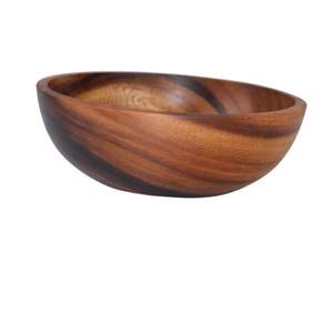 Bol en bois élégant pour le rangement de la décoration et le service artisanal aspect premium - Product Image 1