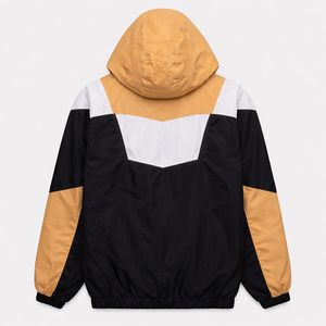 Veste coupe-vent non tissée personnalisée avec logo pour hommes |   Veste à capuche épaisse imperméable avec appliques OEM - Product Image 2