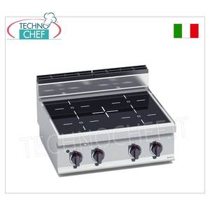 Cuisinière électrique 4 zones avec plaque infrarouge, Kw.12.8 - Product Image 4