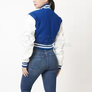 Top corto con logotipo personalizado de calidad superior, chaqueta con letras, ropa de moda, Top corto de manga larga, chaqueta con letras - Product Image 6