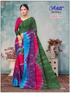 Venta al por mayor gama de algodón impreso saris fantasía proveedor a granel impresiones únicas para fiesta verano invierno estaciones atractivo de moda - Product Image 3