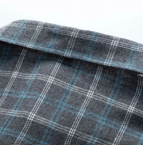 Gran oferta, camisas de franela a la moda para hombre, 100% algodón abotonado, peso pesado, sólido, transpirable, Primavera, antiarrugas - Product Image 3