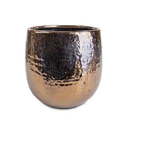 Pot de fleur en aluminium et métal argenté martelé vase décoratif et jardinières ensemble pour la maison inde Carton emballé - Product Image 2