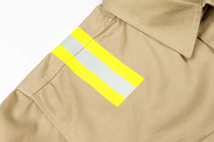 Chemise pour homme, chemise résistante avec bandes réfléchissantes à haute visibilité, veste de sécurité, chemises respirantes, couleurs personnalisées, tissu - Product Image 6