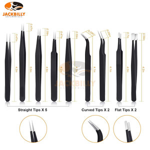 ชุดแหนบสแตนเลส3ชิ้นที่มีความแม่นยำสูงกว่าป้องกันไฟฟ้าสถิตย์สำหรับอุปกรณ์อิเล็กทรอนิกส์บัดกรีเครื่องประดับทำงานในห้องปฏิบัติการ - Product Image 6