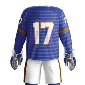 Nuevo Conjunto de Uniforme Profesional de Hockey sobre Hielo Hecho 100% de Poliéster Transpirable, Tela que Absorbe la Humedad, Ligero, Duradero y Cómodo - Product Image 5