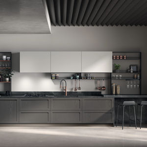 Meubles de cuisine modulaires en chêne de style européen moderne, fabriqués sur mesure par JY Project, usine au Vietnam, mélamine MDF, conception gratuite, métal - Product Image 3