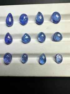 Piedra preciosa de cabujón de tanzanita genuina 100, piedra preciosa suelta para hacer joyería, piedra de tanzanita de primera calidad, piedra preciosa de Stock limitado - Product Image 2