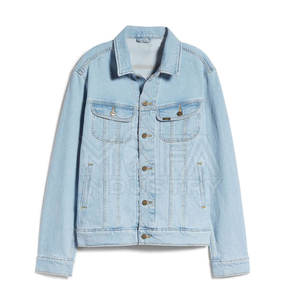 Veste en jean bleu classique pour homme Vêtements d'extérieur intemporels, durables et à la mode pour tenues décontractées et quotidiennes - Product Image 1