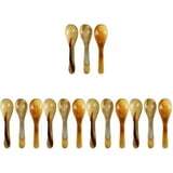 Cubiertos con mango pequeño y cabeza de cuerno grande, juego de cubiertos hechos a mano para ensaladas, utensilios de cocina, vajilla de mesa, uso diario de calidad Superior - Product Image 3