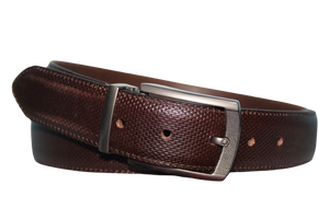 Ceinture en cuir de peau de vache véritable de style décontracté de qualité supérieure avec alliage pour boucle profil imprimé personnalisable approvisionnement en gros - Product Image 3