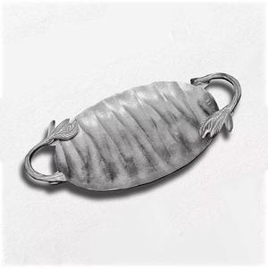 Beau plateau de service moderne fait à la main avec des poignées étonnantes Meilleur prix Plateau d'art fait main indien Artisanat décoratif en métal - Product Image 2