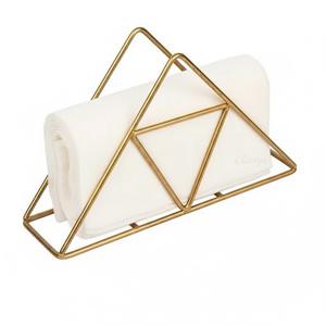 Porte-serviettes décoratif en métal de luxe avec finition argentée pour salle à manger, rangement, hôtel, location de vacances, besoins de cuisine - Product Image 6