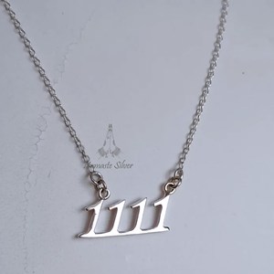 สร้อยคอเลขเทวดา เงินแท้ 925 จี้เลขสั่งทำพิเศษ - Product Image 3