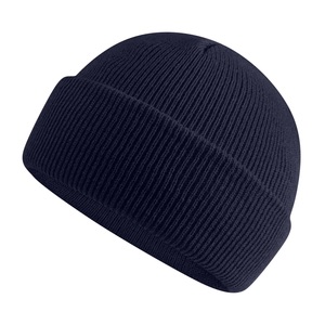 Venta al por mayor logotipo personalizado bordado imagen de lana Beanie invierno cálido sombrero con puños Unisex - Product Image 3
