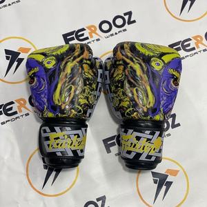 Gants de Kickboxing MMA en Cuir Véritable, Meilleures Ventes, Entraînement aux Arts Martiaux, Rembourrage Confortable, Respirant, Évacuation de l'Humidité - Product Image 1