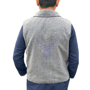 Dark Drey Men Chaleco de lana bávaro Oktoberfest bávaro 100% chaleco bordado de lino chaleco para hombres - Product Image 4