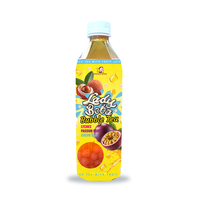 Té de Boba Madam Hong con Maracuyá y Lichi, Agridulce, en Botella de Plástico PET de 500 ml para Adultos