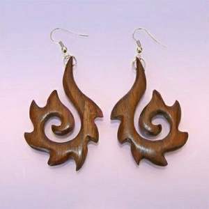 2024 producto de venta hermoso nuevo diseñador de madera estilo ligero pendientes de gota para mujer joyería de moda a precio - Product Image 6