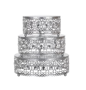 Top-rated luxury metal <b>cake</b> <b>stand</b> with <b>3</b> <b>tier</b> design for wedding receptions and stylish event decorations - Product Image 5
