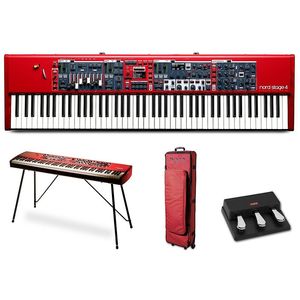Offre promotionnelle : Clavier Nord Stage 4 88 touches lestées + étui et support rouge/noir - Instruments de musique clavier/piano - Product Image 3