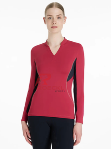 Camiseta Interior para Montar a Caballo para Mujer, Tejido Elástico Premium, Absorbe la Humedad, Transpirable, Diseño Ligero y Cómodo, Venta al Por Mayor - Product Image 5