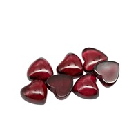 Cabochon de coeur de grenat rouge bleu naturel certifié de 8 mm pierres précieuses en vrac de qualité fine pour la fabrication de bijoux personnalisés