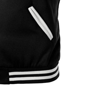 Chaqueta Universitaria Personalizada, Mangas de Cuero y Lana, Logotipo Bordado OEM ODM, Chaqueta Universitaria de Béisbol para Venta al por Mayor - Product Image 4