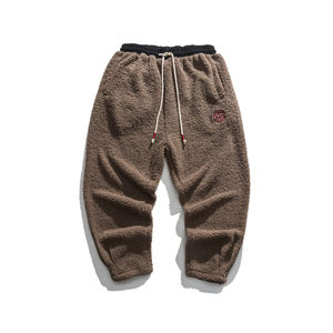 Winter Pants <b>Men</b> Fur Lined <b>Fleece</b> <b>Jogger</b> <b>Men</b> Thicken Casual Sweatpants Drawstring Trousers <b>Men</b> <b>Fleece</b> Running Pants Warm Pants - Product Image 5
