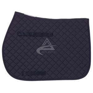 Tapis de selle de cheval noir tout usage de haute qualité Logo personnalisé Vêtements équestres durables avec doublure en polycoton et remplissage en mousse - Product Image 1
