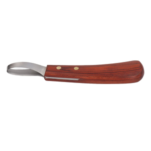 Cuchillo para Cascos de Primera Calidad, Cuchillo Ovalado para Herrador, Cuchillo para Cascos de Caballos, Hoja de Acero Inoxidable, Mango de Madera de Caucho, Cortador de Cascos para Ganado y Caballos - Product Image 3