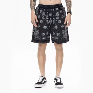 Short de baseball de basket-ball pour hommes de qualité supérieure de haute qualité 100% coton/polyester entrejambe de 6 pouces motif écologique en maille vierge unie - Product Image 6