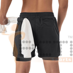 Shorts d'entraînement hommes Top qualité prix usine blanc Football Football Shorts avec bande et maille personnaliser Shorts de sport - Product Image 6