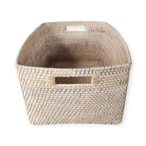 Panier de rangement en rotin multifonctionnel en forme rectangulaire pour la cuisine, la garde-robe, le rangement des jouets dans le style de la décoration intérieure - Product Image 3