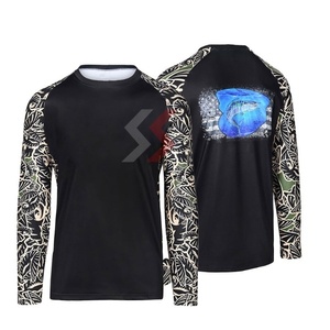 Ropa de pesca Camisas de pesca de manga larga transpirables de secado rápido Diseño personalizado Sublimación Camisas de pesca Tasa al por mayor OEM - Product Image 4