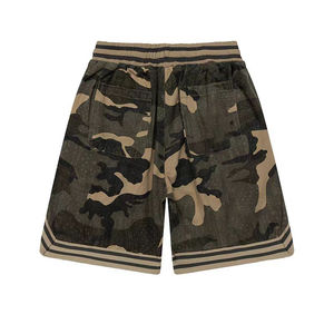 Haute qualité hommes femmes américain Vintage Camouflage Cargo Shorts lâche décontracté basket-ball sport pantalon solide marque de mode - Product Image 2