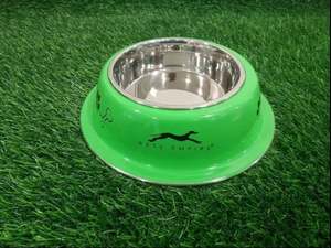 Cuenco doble ecológico Petware Anillo de silicona antideslizante Cuencos de agua y comida para perros de acero inoxidable para uso en fiestas - Product Image 2