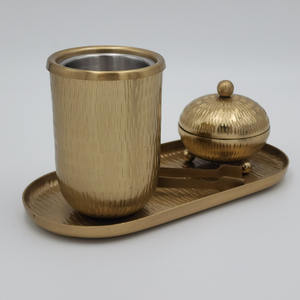 Quemador de Incienso de Metal con Diseño Grabado a Mano, Juego con Tapa de Acero Inoxidable y Bandeja Martillada para Meditación y Aromaterapia en el Hogar - Product Image 3