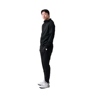 Survêtement en polaire noir Slim Fit pour hommes-Style moderne, durable et idéal pour la gym, le jogging et les vêtements décontractés - Product Image 3