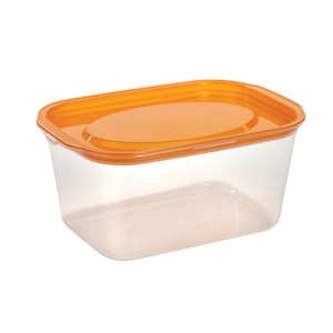 BPA Free 340ml Rectangular Plastic <b>Container</b> Transparent <b>Clear</b> Fast Disposable Injection Tech Takeaway Round Food <b>Containers</b> - Product Image 2