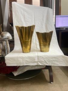 แจกันอลูมิเนียมชุบทองแบบทันสมัยแจกันดอกไม้ประดับงานแต่งงานดีไซน์คลาสสิกแจกันแสดงดอกไม้คริสต์มาส - Product Image 2