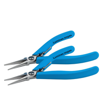 Alicates de Punta Larga Lindstrom 7894 de Acero Inoxidable de Alta Calidad, Mordazas Lisas, Seguros para ESD, Personalizables para Joyería y Bricolaje