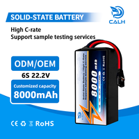 Batterie de drone CALH UAV, batterie de drone 6S 10C 8000mAh, batteries à l'état solide pour drone FPV, quadricoptère, avion, hélicoptère