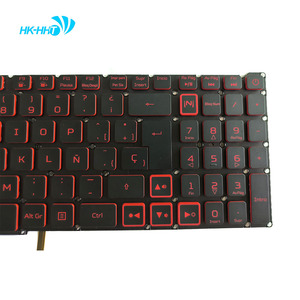 HK-HHT espagnol SP clavier d'ordinateur portable pour <span class=keywords><strong>Acer</strong></span> <span class=keywords><strong>Nitro</strong></span> <span class=keywords><strong>5</strong></span> AN515-43 AN515-54 AN517-51 AN517-52 rétro-éclairage rouge - Product Image 5